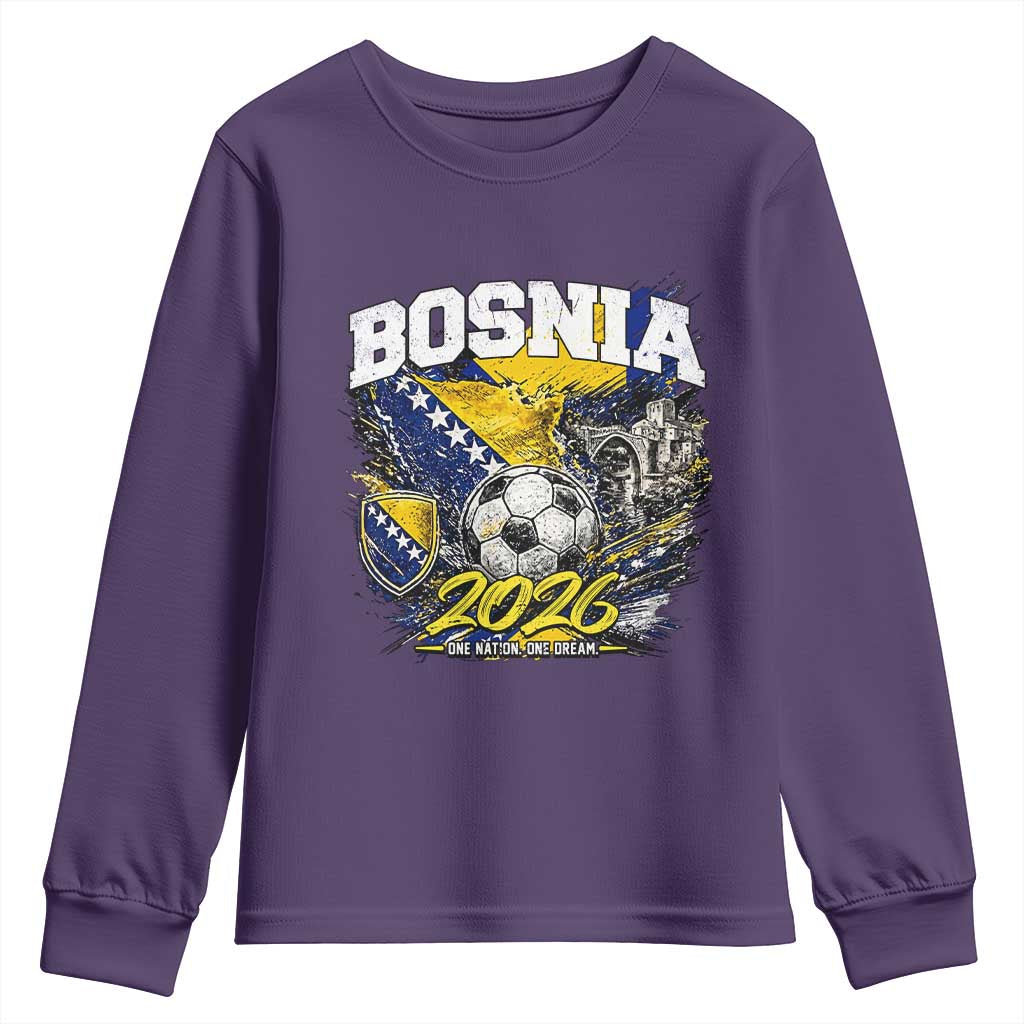 Bosnia Soccer Jersey Pride 2026 Youth Sweatshirt One Nation One Dream Heritage Football Sports Fan