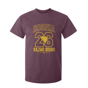 Lets Go Bosnia 2026 Hajmo Bosno Vintage Varsity Sports Style T Shirt For Kid Bosnia Herzegovina Map Soccer Lover Football Fan TS02 Maroon Print Your Wear