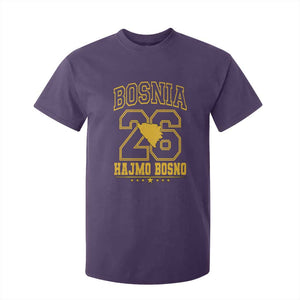 Lets Go Bosnia 2026 Hajmo Bosno Vintage Varsity Sports Style T Shirt For Kid Bosnia Herzegovina Map Soccer Lover Football Fan TS02 Purple Print Your Wear