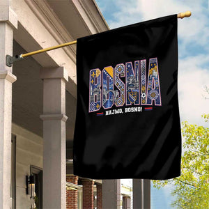 Lets Go Bosnia Heritage Hajmo Bosno Cultural Mosaic Pattern Garden Flag Bosnia Herzegovina Map Soccer Lover Football Fan