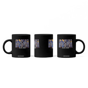 Lets Go Bosnia Heritage Hajmo Bosno Cultural Mosaic Pattern Coffee Mug Bosnia Herzegovina Map Soccer Lover Football Fan