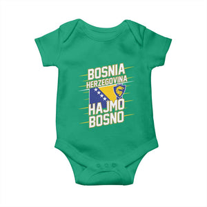 Lets Go Bosnia Herzegovina Hajmo Bosno Dragon Shield Baby Onesie Soccer Team Pride Football Fan Heritage TS02 Irish Green Print Your Wear