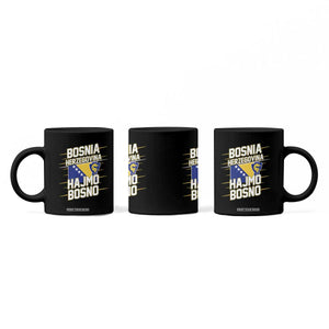 Lets Go Bosnia Herzegovina Hajmo Bosno Dragon Shield Coffee Mug Soccer Team Pride Football Fan Heritage