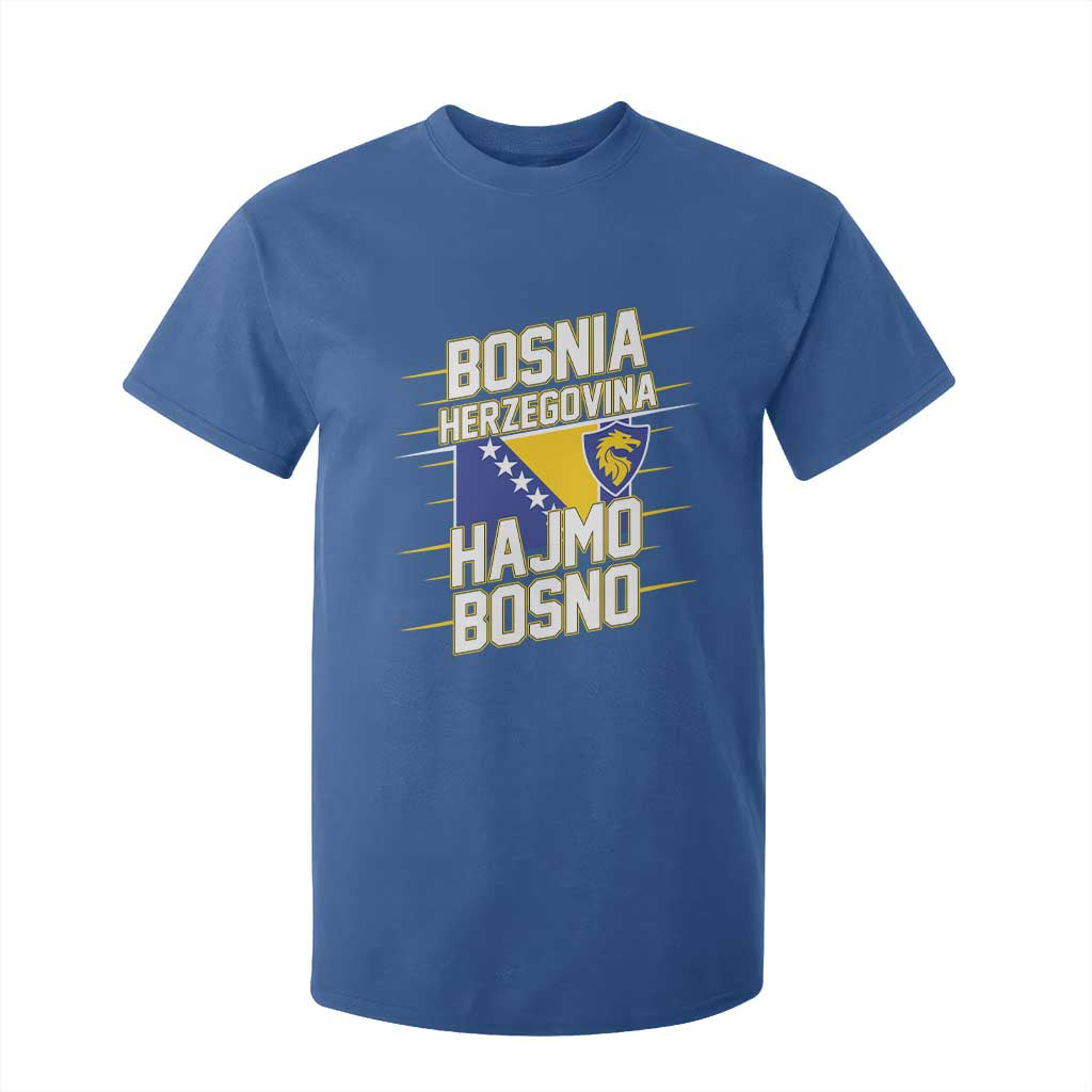 Lets Go Bosnia Herzegovina Hajmo Bosno Dragon Shield T Shirt For Kid Soccer Team Pride Football Fan Heritage TS02 Royal Blue Print Your Wear