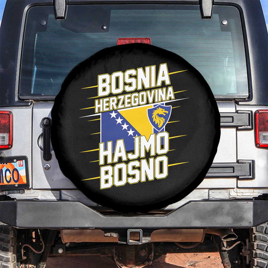 Lets Go Bosnia Herzegovina Hajmo Bosno Dragon Shield Spare Tire Cover Soccer Team Pride Football Fan Heritage