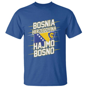 Lets Go Bosnia Herzegovina Hajmo Bosno Dragon Shield T Shirt Soccer Team Pride Football Fan Heritage TS02 Royal Blue Print Your Wear