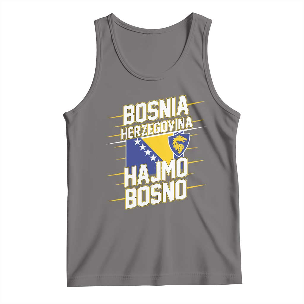 Lets Go Bosnia Herzegovina Hajmo Bosno Dragon Shield Tank Top Soccer Team Pride Football Fan Heritage