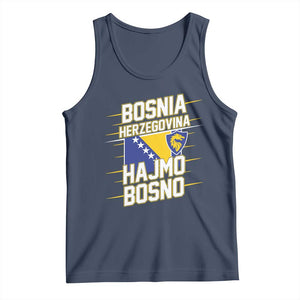 Lets Go Bosnia Herzegovina Hajmo Bosno Dragon Shield Tank Top Soccer Team Pride Football Fan Heritage