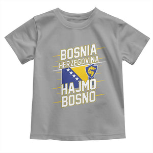 Lets Go Bosnia Herzegovina Hajmo Bosno Dragon Shield Toddler T Shirt Soccer Team Pride Football Fan Heritage TS02 Sport Gray Print Your Wear