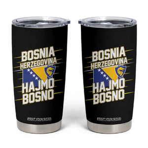 Lets Go Bosnia Herzegovina Hajmo Bosno Dragon Shield Tumbler Cup Soccer Team Pride Football Fan Heritage