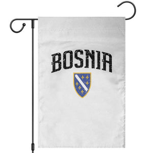 Vintage Bosnia Coat of Arms Minimalist Garden Flag Golden Lily Heritage Shield Graphic