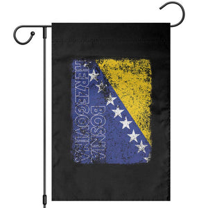 Vintage Grunge Bosnia Herzegovina National Flag Garden Flag Bosnian Pride Soccer Heritage Sports Fan