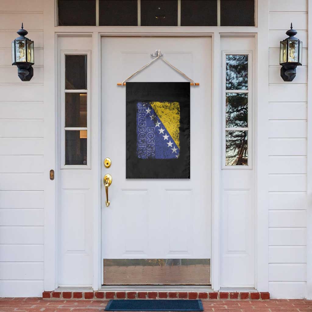 Vintage Grunge Bosnia Herzegovina National Flag Garden Flag Bosnian Pride Soccer Heritage Sports Fan