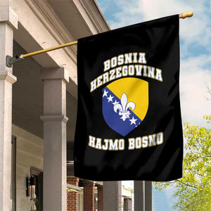 Hajmo Bosno Lets Go Bosnia Herzegovina Flag Garden Flag Golden Lily Soccer Football Fan Athletic Graphic