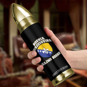 Hajmo Bosno Lets Go Bosnia Herzegovina Flag Bullet Tumbler Golden Lily Soccer Football Fan Athletic Graphic