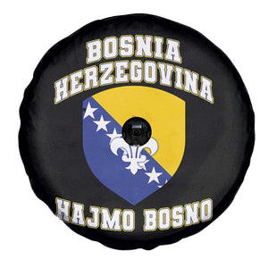 Hajmo Bosno Lets Go Bosnia Herzegovina Flag Spare Tire Cover Golden Lily Soccer Football Fan Athletic Graphic