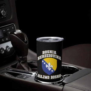 Hajmo Bosno Lets Go Bosnia Herzegovina Flag Tumbler Cup Golden Lily Soccer Football Fan Athletic Graphic