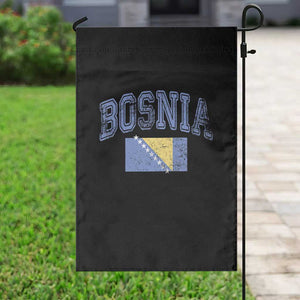 Classic Distressed Bosnia National Flag Varsity Style Garden Flag Sports Fan Athletic Graphic