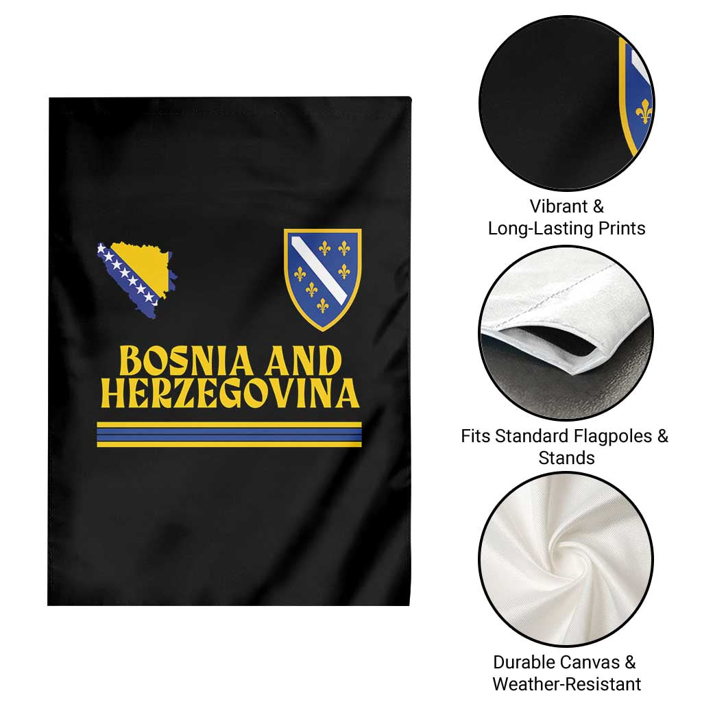 Bosnia Herzegovina Soccer Jersey Style Garden Flag Country Map Heritage Football Fan