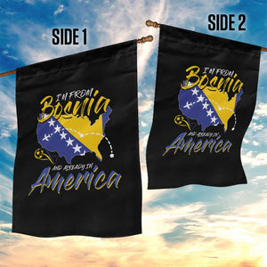 From Bosnia and Already in America Garden Flag Bosnian Soccer Fan Travel Bosnia Herzegovina Pride