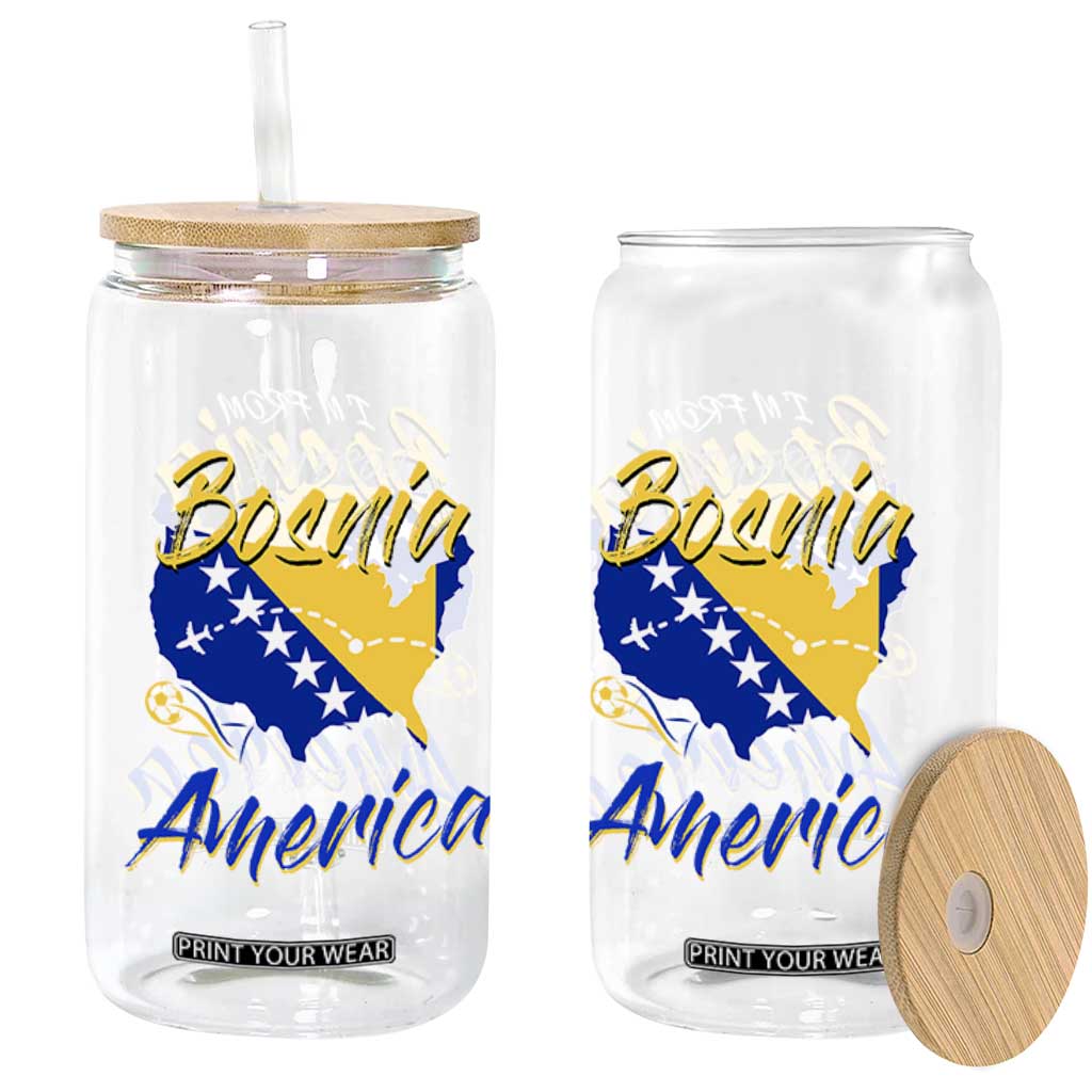 From Bosnia and Already in America Glass Can Bosnian Soccer Fan Travel Bosnia Herzegovina Pride