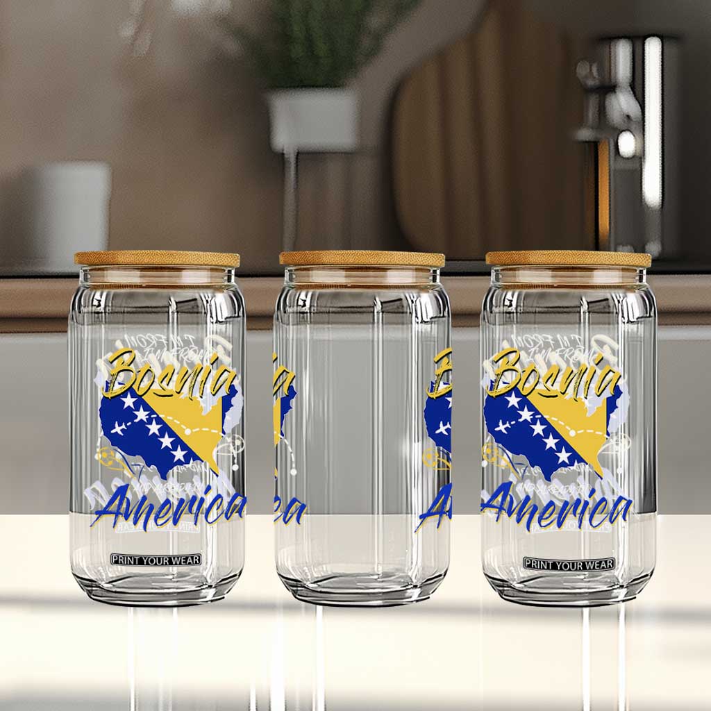From Bosnia and Already in America Glass Can Bosnian Soccer Fan Travel Bosnia Herzegovina Pride