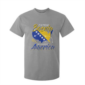 From Bosnia and Already in America T Shirt For Kid Bosnian Soccer Fan Travel Bosnia Herzegovina Pride TS02 Sport Gray Print Your Wear