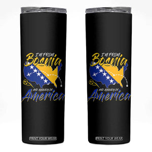 From Bosnia and Already in America Skinny Tumbler Bosnian Soccer Fan Travel Bosnia Herzegovina Pride