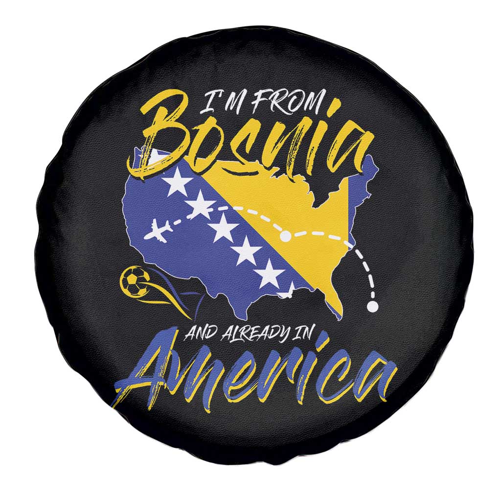 From Bosnia and Already in America Spare Tire Cover Bosnian Soccer Fan Travel Bosnia Herzegovina Pride