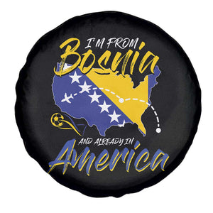 From Bosnia and Already in America Spare Tire Cover Bosnian Soccer Fan Travel Bosnia Herzegovina Pride