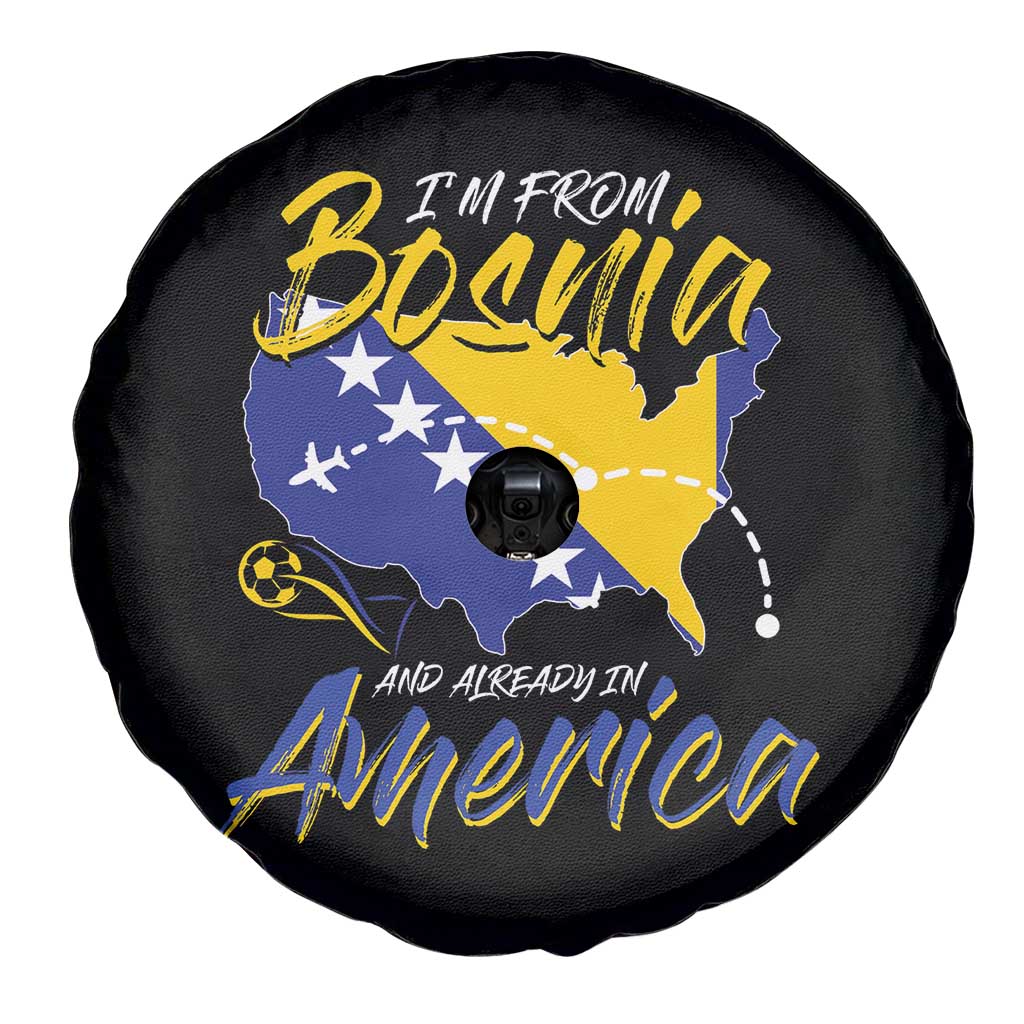 From Bosnia and Already in America Spare Tire Cover Bosnian Soccer Fan Travel Bosnia Herzegovina Pride