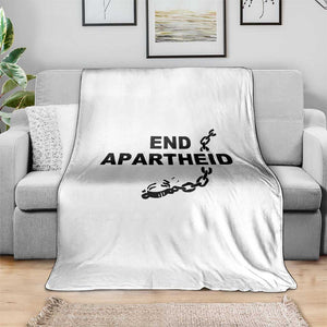 End Apartheid Human Rights Throw Blanket Broken Chain Social Justice Activist