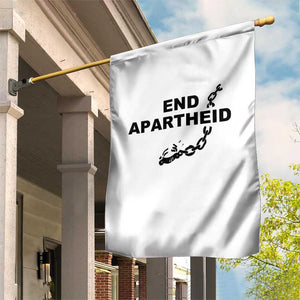 End Apartheid Human Rights Garden Flag Broken Chain Social Justice Activist