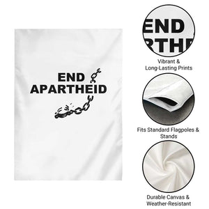 End Apartheid Human Rights Garden Flag Broken Chain Social Justice Activist