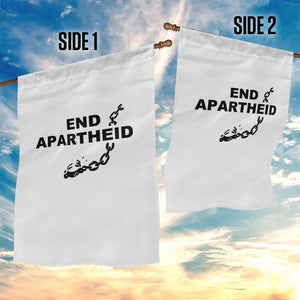 End Apartheid Human Rights Garden Flag Broken Chain Social Justice Activist