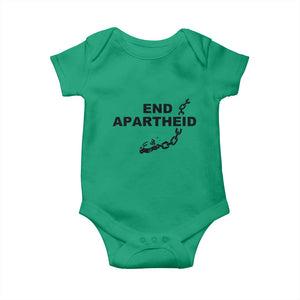 End Apartheid Human Rights Baby Onesie Broken Chain Social Justice Activist