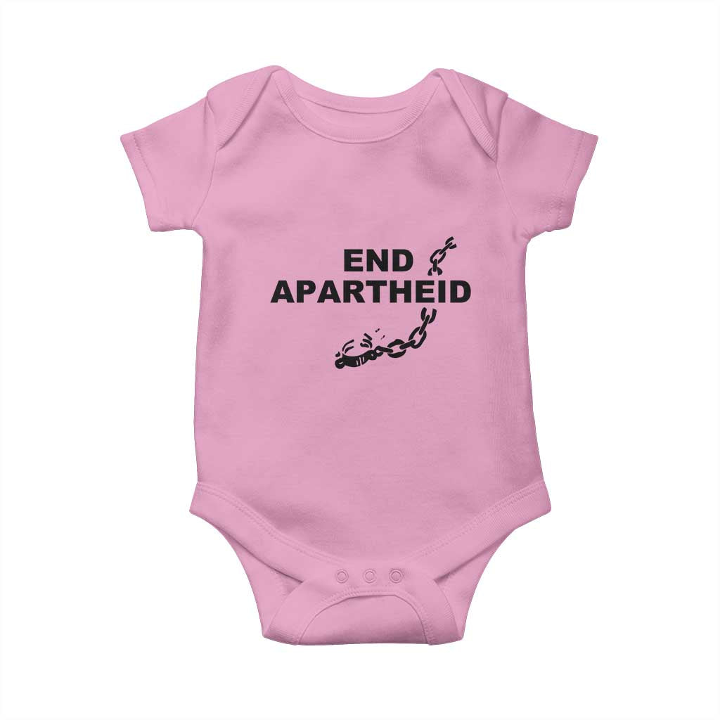 End Apartheid Human Rights Baby Onesie Broken Chain Social Justice Activist