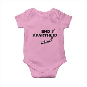 End Apartheid Human Rights Baby Onesie Broken Chain Social Justice Activist