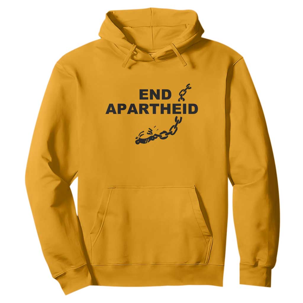 End Apartheid Human Rights Hoodie Broken Chain Social Justice Activist