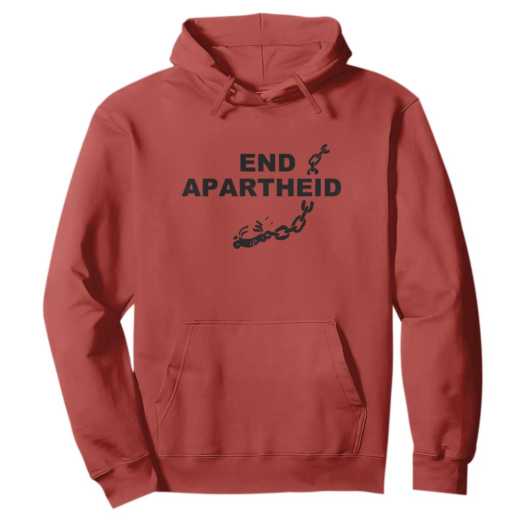 End Apartheid Human Rights Hoodie Broken Chain Social Justice Activist