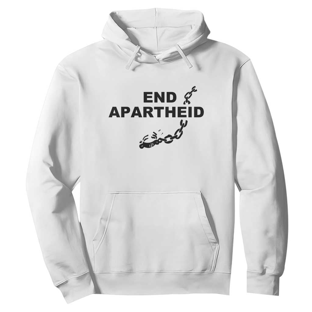 End Apartheid Human Rights Hoodie Broken Chain Social Justice Activist