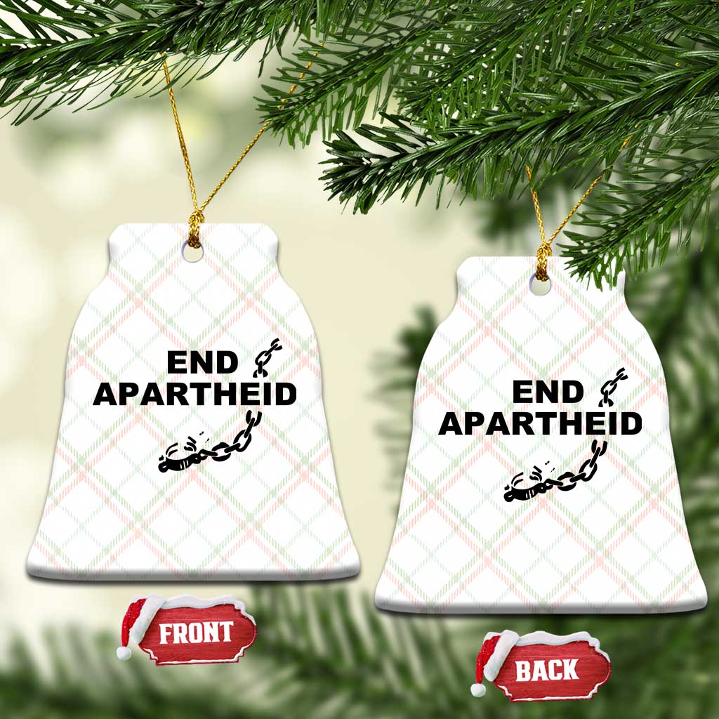 End Apartheid Human Rights Ceramic Ornament Broken Chain Social Justice Activist