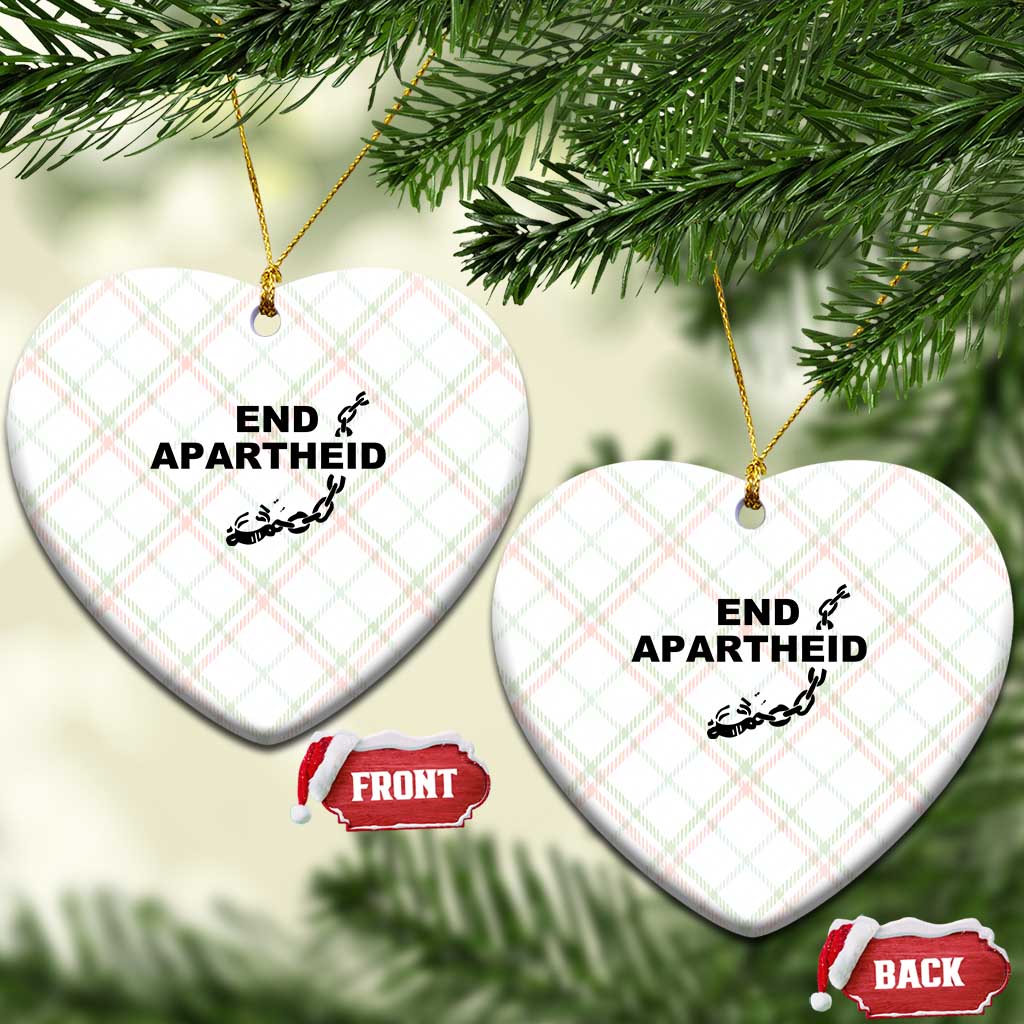End Apartheid Human Rights Ceramic Ornament Broken Chain Social Justice Activist