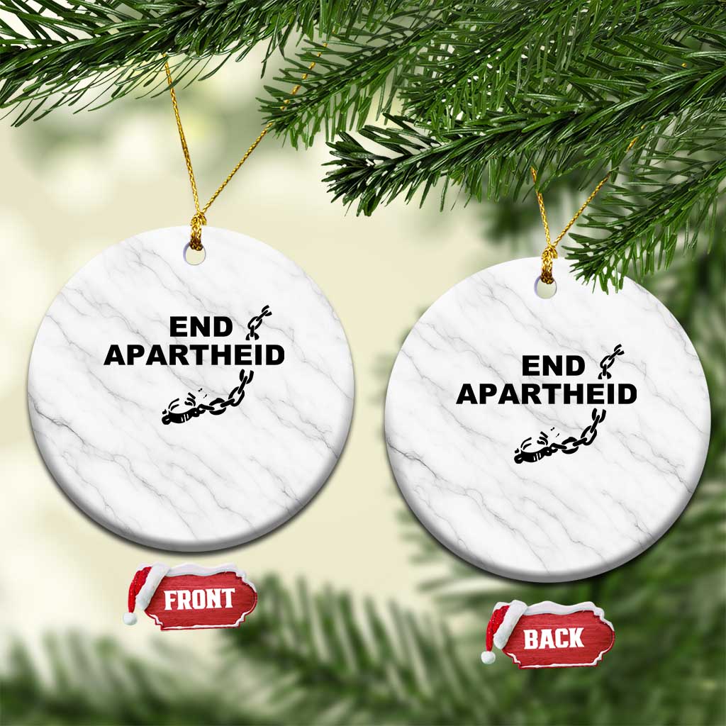 End Apartheid Human Rights Ceramic Ornament Broken Chain Social Justice Activist TS02 1pc White Marble Print Your Wear
