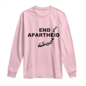 End Apartheid Human Rights Long Sleeve Shirt Broken Chain Social Justice Activist