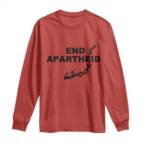 End Apartheid Human Rights Long Sleeve Shirt Broken Chain Social Justice Activist