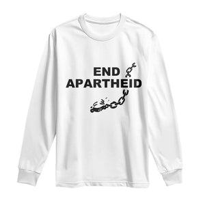 End Apartheid Human Rights Long Sleeve Shirt Broken Chain Social Justice Activist