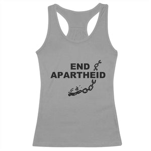 End Apartheid Human Rights Racerback Tank Top Broken Chain Social Justice Activist