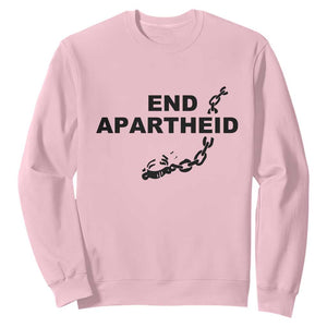 End Apartheid Human Rights Sweatshirt Broken Chain Social Justice Activist