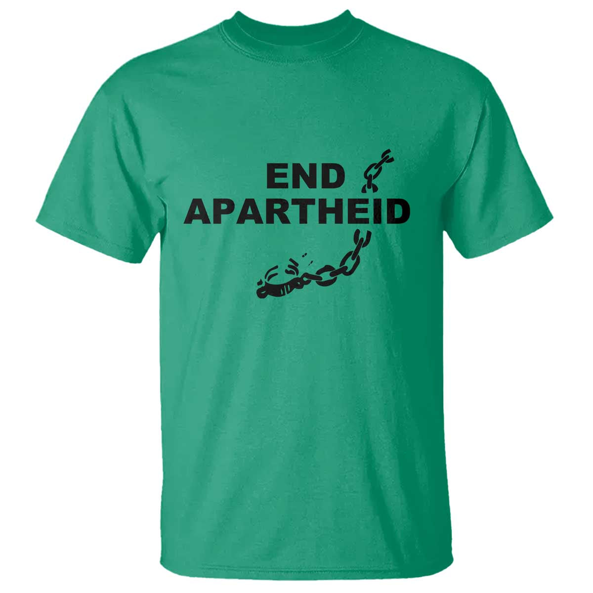 End Apartheid Human Rights T Shirt Broken Chain Social Justice Activist